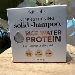 NWT Kitsch Strenthening solid shampoo rice water protein shampoo 3.2oz